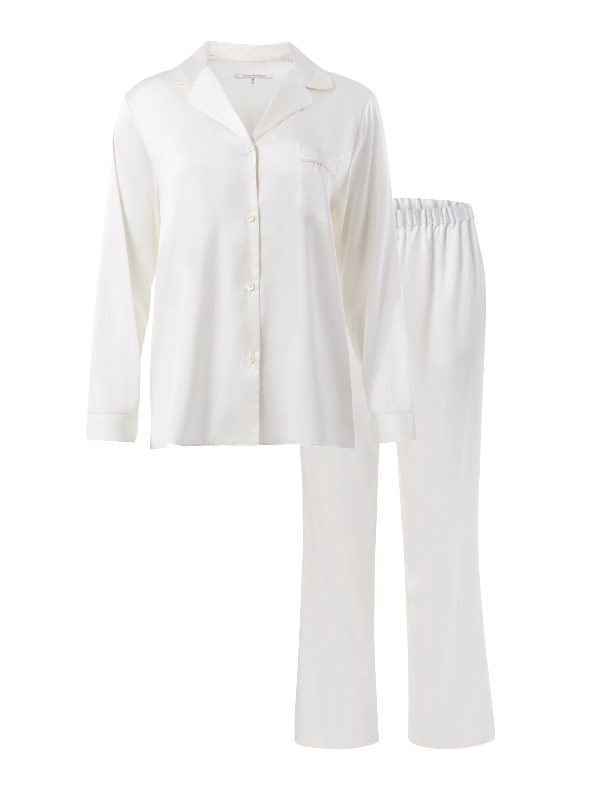 Valentina Kova Silk Pajama Set Macaroon / XL